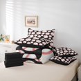 thumbnail image 6 of Erosebridal Baseball 7 Pieces Bedding Comforter Set,Ball Sport Theme Full Bedding Set For Boys Kids,Reversible black, 6 of 7