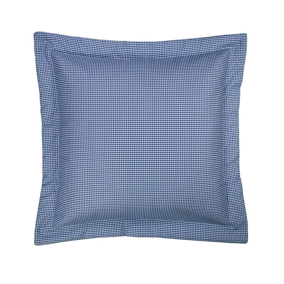 Melanie Euro Sham - Blue and White Check