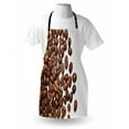 thumbnail image 4 of Coffee Apron, Overview Layout of Scattered Dark Beverage with Caffeine, Unisex Kitchen Bib with Adjustable Neck for Cooking Gardening, Adult Size, Pale Chocolate Brown, by Ambesonne, 4 of 4