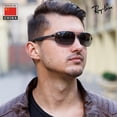 thumbnail image 7 of Ray-Ban RB3445 Rectangle Shaped Non-Polarized Sunglasses for Men - Includes Official RAYBAN Eyewear Kit - Ideal Formal & Casual Wear Sunglasses - Grey Gradient Lens, 7 of 7