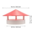 thumbnail image 2 of Homoyoyo Capuchon de Cheminée de Toit 11.8X6.5X2.7In Forme de Parapluie Matériau PVC Protection contre les Oiseaux et Débris Maisons, 2 of 7