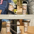 thumbnail image 7 of 30 Oz Tumbler Pumpkin Sunflowers in Autumn Tumbler with Lid and Straw, Birthday Gift Cup for Friend Women Men Coffee Travel Mug Thanksgiving Day Halloween Christmas Gift Water Bottle, 7 of 7