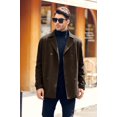 thumbnail image 3 of Sherrylily Men Pea Coat Double Breasted Winter Fashion Trench Coats, 3 of 6