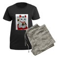 thumbnail image 5 of CafePress - Lucky Cat Women's Dark Pajamas - Women's Short Sleeve Print T-Shirt and Pants Dark Cotton Pajama Set, 5 of 7