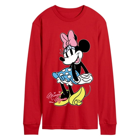 Disney - Minnie Mouse Pose- Men's Long Sleeve Graphic T-Shirt