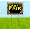 thumbnail image 1 of Craft Fair (18" x 24") Yard Sign, Includes Metal Step Stake, 1 of 6