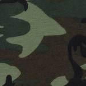 Green Camo 100% Cotton Flannel Fabric by the Yard