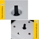 thumbnail image 2 of Billuyoard Soporte de exhibición Estante para reloj Escaparate solar Pendientes Tocadiscos Operación con Diseño giratorio Suministros de Almacenamiento y organización del hogar Blanco Billuyoard HA075753-01, 2 of 6