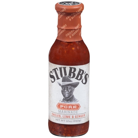 (6 Pack) Stubb's Chiles, Lime & Ginger Pork Marinade, 12 oz.