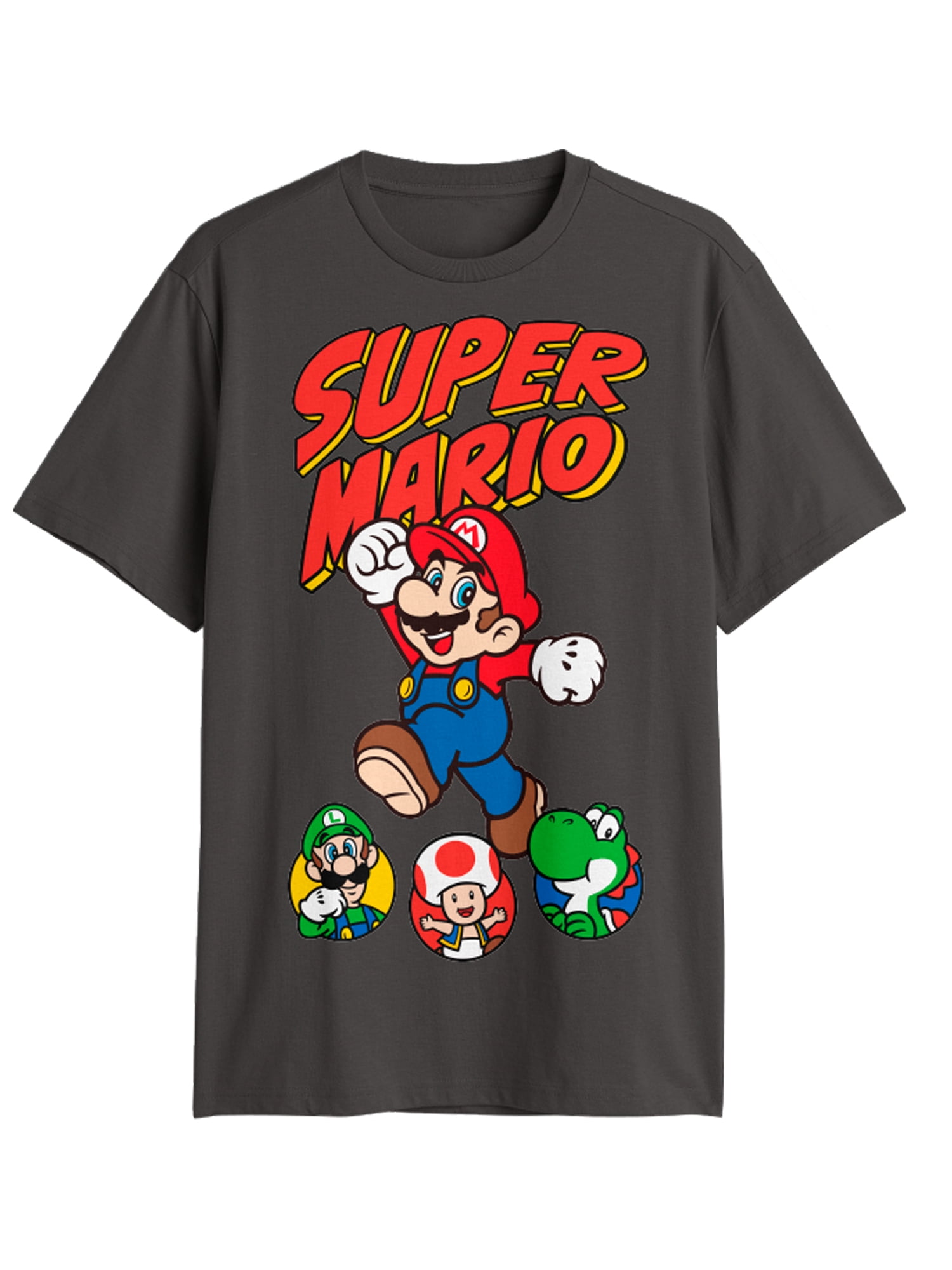 Nintendo Super Mario, Men's & Big Men's Graphic Tee, Jump Friends, Sizes S-3XL