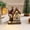 C, variant on Mini Lighted Christmas Village Houses, 3*4 inch Resin Christmas Town Village, Collectible Miniature Christmas Village for Holiday Home Tabletop Decoration & Christmas Indoor Scene