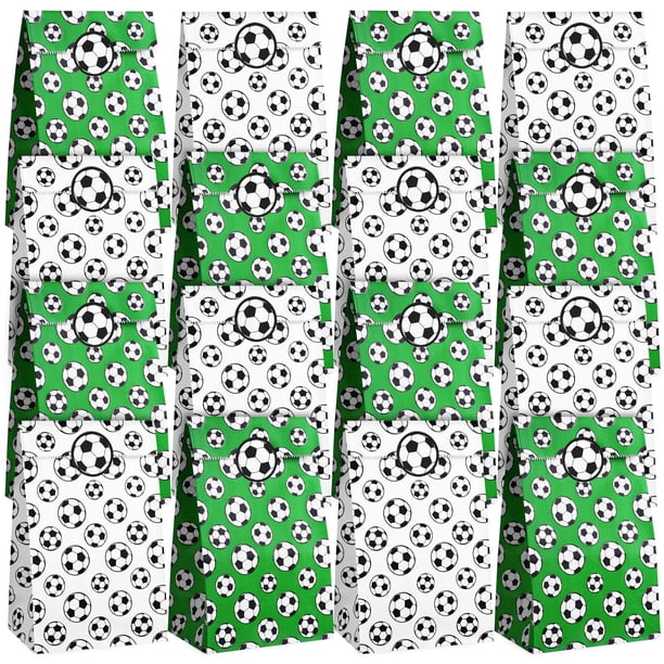Bolsas de Papel para Dulces con Estampado de Fútbol durony 24 Paquetes 24x13x8 cm