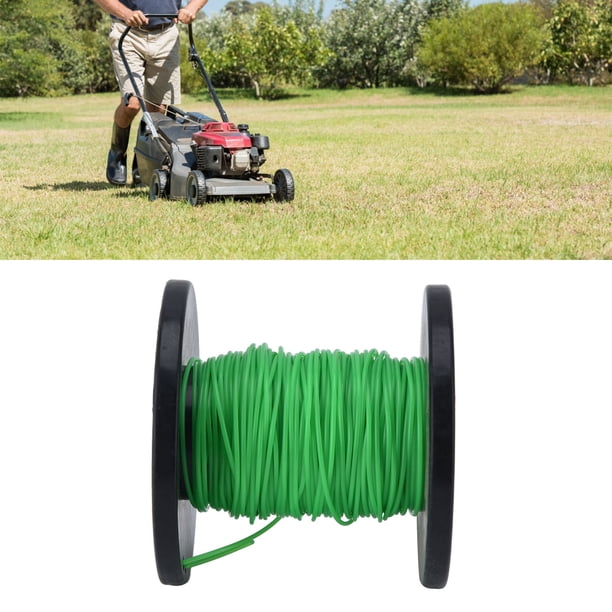 Hilo De Desbrozadora Verde De 2mm, Hilo Redondo, Reemplazo De Carrete De Hilo De Desbrozadora De Cortacésped