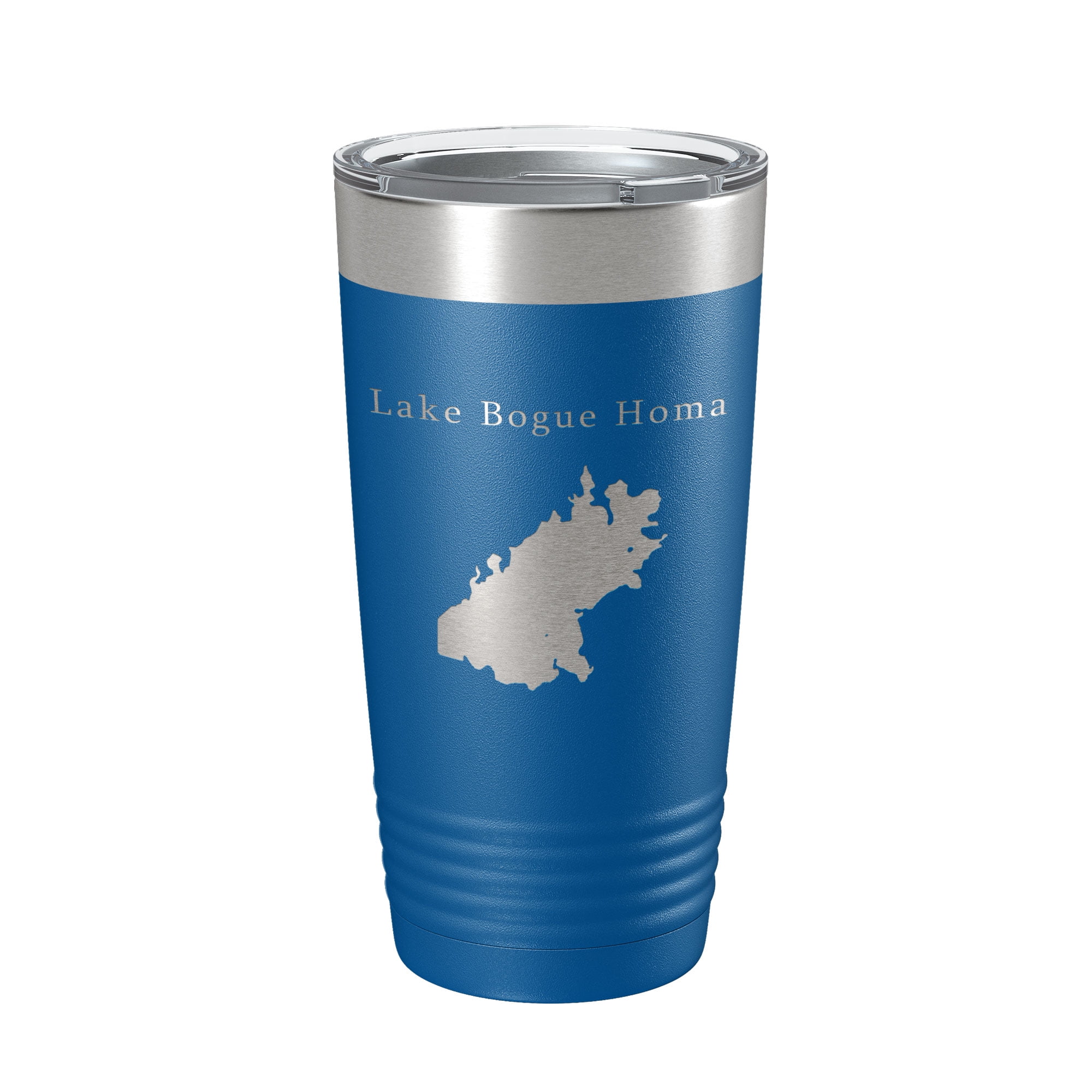 Lake Bogue Homa Map Tumbler Travel Mug Insulated Laser Engraved Coffee