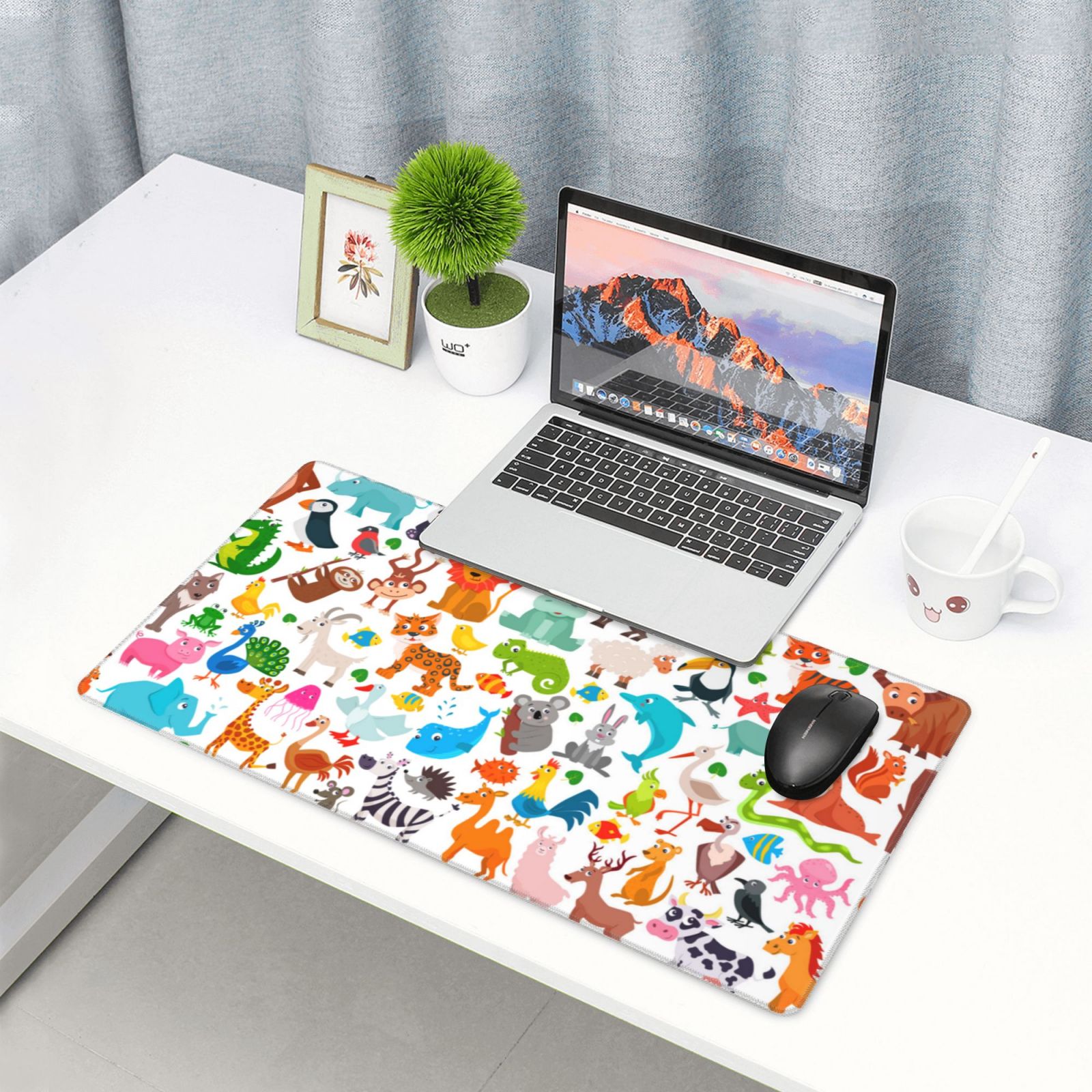 Kdxio Animals Print Large Gaming Mouse Pad,Non-Slip Base,Water Resist Keyboard Pad for Gamer,Office & Home,29.5 x 15.8 in