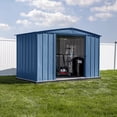 thumbnail image 3 of Arrow Classic 8 x 8 x 6 ft Blue Grey Steel Storage Shed, 3 of 18