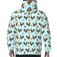thumbnail image 5 of Hoodies for Men - Roosters And Plants Long Sleeve Comfrt Men'S Fashion Hoodies & Sweatshirts, Sweatshirts for Men Hoodies Pullover Clothing Clothes with Pouch, 5 of 7