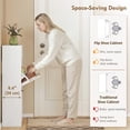 thumbnail image 4 of HOMCOM Armoire à Chaussures avec 2 Tiroirs Basculants et Tablette Supérieure, Blanc, 4 of 10