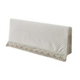 thumbnail image 1 of Funda de cama elástica Funda de cama Funda de cama prueba de polvo 180 Beige Sunnimix Protector de la cubierta de las cabeceras de la cama, 1 of 8