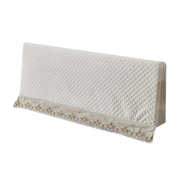 Funda de cama elástica Funda de cama Funda de cama prueba de polvo 180 Beige Sunnimix Protector de la cubierta de las cabeceras de la cama