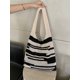 thumbnail image 1 of Zhuge Bolso de hombro tejido para mujer, bolso de mano tejido, bolso de mano tejido elegante para playa de verano, bolsos de hombro de 13,38 x 0,78 x 13,38 pulgadas (negro), 1 of 4