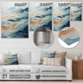 thumbnail image 4 of Designart "Beach Scandinavian silence IV" Abstract Metal Art Living Room, 4 of 5