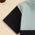 thumbnail image 7 of Xudanell Toddler Boy Outfits Color Block Summer 3-6 Month Boy Clothes Casual Pocket Crew Neck Pullover Shorts Suit, 7 of 7