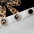thumbnail image 4 of Homewish Girls Vintage Ribbon Black Out Curtains, Brown Leopard Print Bowknot Curtains Pack of 2 (42x63 Each), Old Fashion Bedroom Curtains, Blackout Curtains Home Decor, 4 of 6