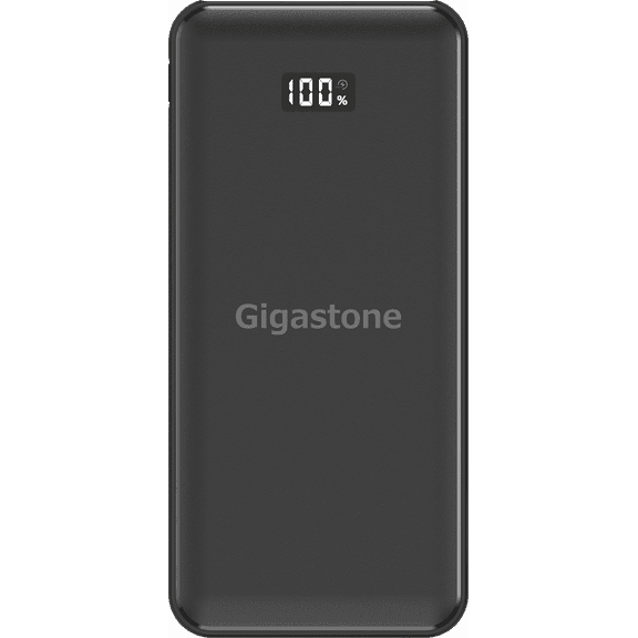 Gigastone Portable Charger 10000mAh , Power Bank with 3 USB Output Ports (2 x USB-A, USB-C) 20W PD3.0 and QC 4.0 Fast Charge Black – External Battery – GS-PB-7113B-R
