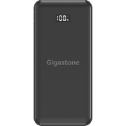 Gigastone Portable Charger 10000mAh , Power Bank with 3 USB Output Ports (2 x USB-A, USB-C) 20W PD3.0 and QC 4.0 Fast Charge Black  External Battery  GS-PB-7113B-R