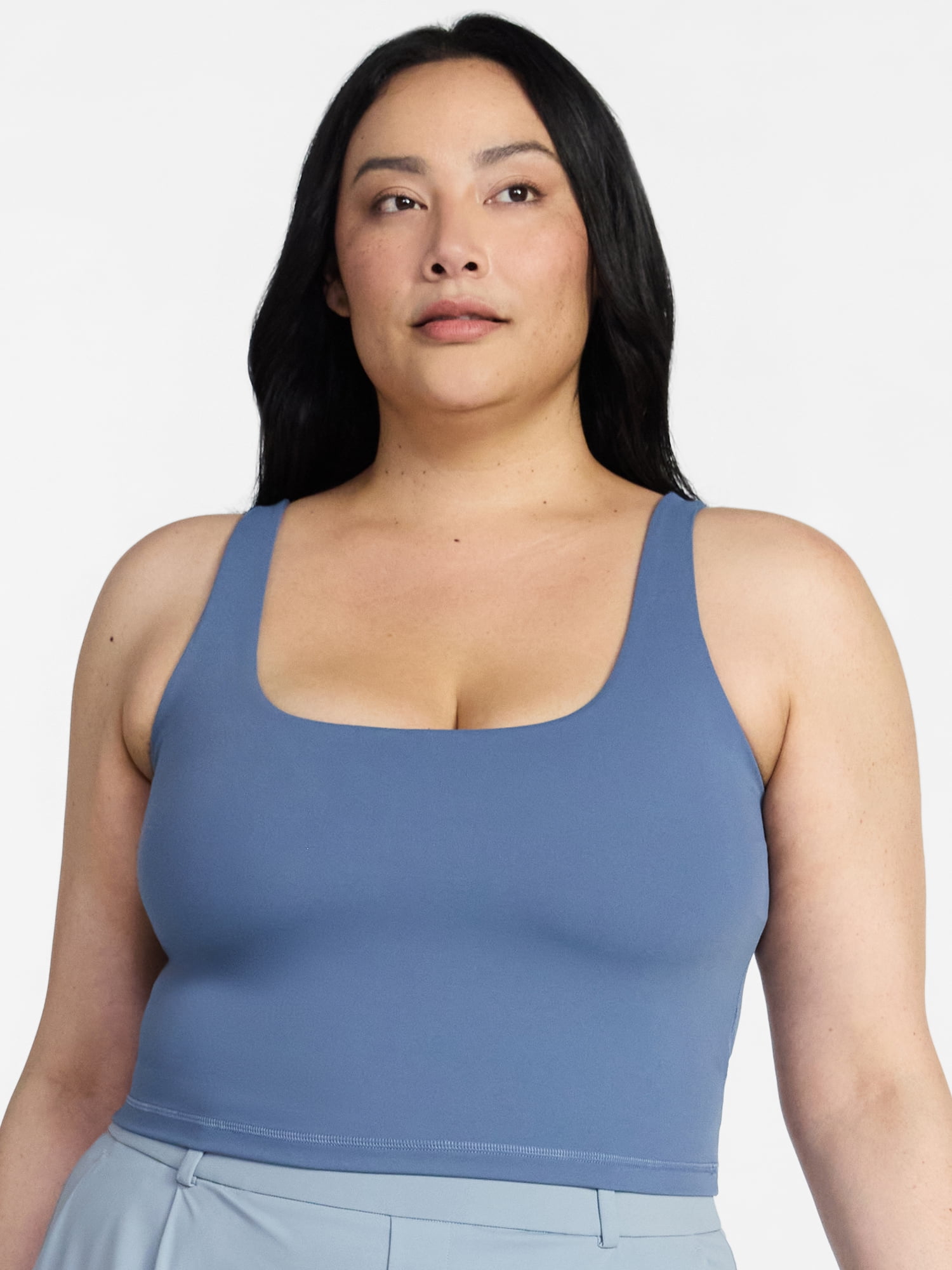 Avia Women's and Women's Plus SoftSculpt Longline Sports Bra, Sizes XS-4X