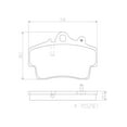 thumbnail image 4 of Brembo P65007N NAO BRAKE PADS Fits select: 1997-2008 PORSCHE BOXSTER, 2007-2008 PORSCHE CAYMAN, 4 of 4