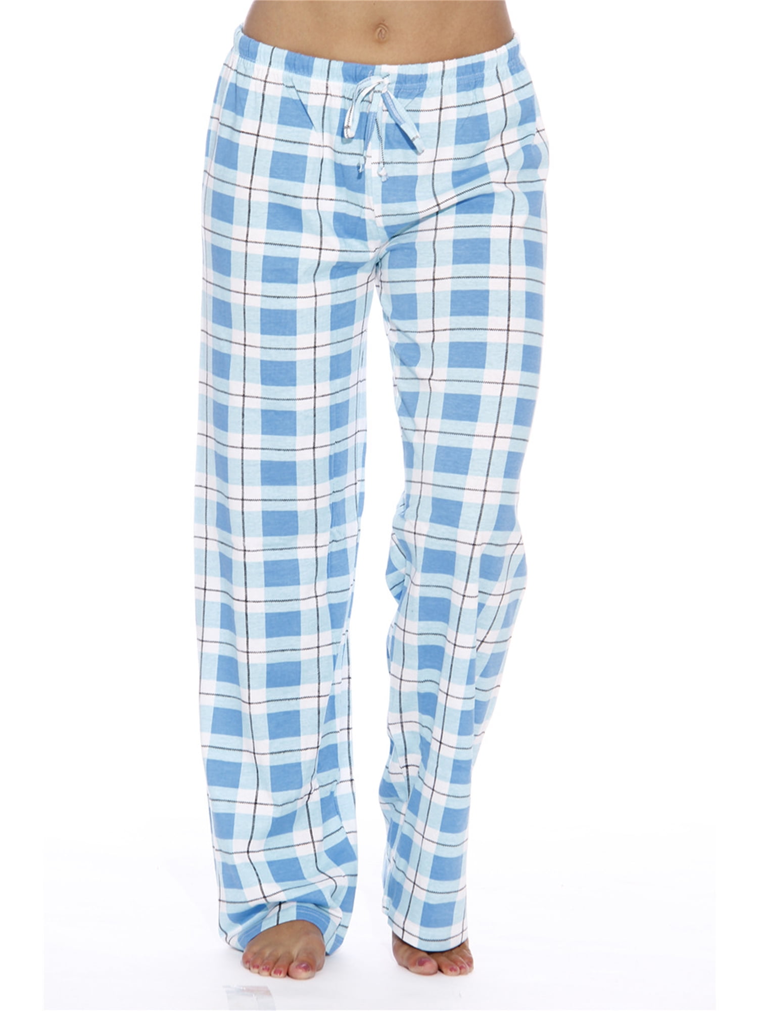 Women Jersey Lounge Pants Comfy Plaid Pajama Pants Stretch Homewear ...