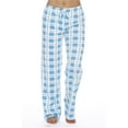 thumbnail image 1 of Lumento Women's Comfy Pajama Buffalo Plaid Lounge Pants Elastic Waist PJ Bottoms Blue XL, 1 of 4