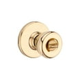 thumbnail image 2 of Kwikset Mobile Home Polished Brass Steel Privacy Knob 3 Right or Left Handed, 2 of 6