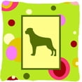 thumbnail image 1 of Carolines Treasures CK1091PW1414 Rottweiler Decorative Indoor & Outdoor Fabric Pillow, 1 of 4