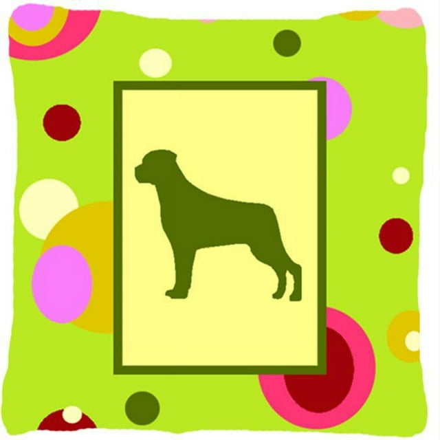 Carolines Treasures CK1091PW1414 Rottweiler Decorative Indoor & Outdoor Fabric Pillow