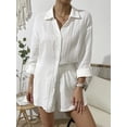 thumbnail image 2 of Conjunto de pantalones cortos sólidos de moda 2024, traje de verano para mujer, conjunto informal holgado de dos piezas para mujer, ropa de mujer, 2 of 5