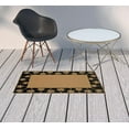 thumbnail image 2 of HomeRoots 507652 2 x 3 ft. Beige Stain Resistant Indoor & Outdoor Rectangle Area Rug, 2 of 5