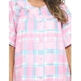 thumbnail image 6 of Casual Nights Women's Snap Front House Dress Short Sleeve Woven Duster Housecoat Lounger Sleep Gown, 6 of 6