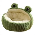 thumbnail image 3 of Cat Bed For Indoor Cats Semi Closed Ne S T Cute Plu Sh Frog Shape Dog Ca Ve Washable Plu Sh Cat Hide Aw Ay Cat Hut For Rabbit Cat Beds & Furniture Cat Gi Ft S, 3 of 9
