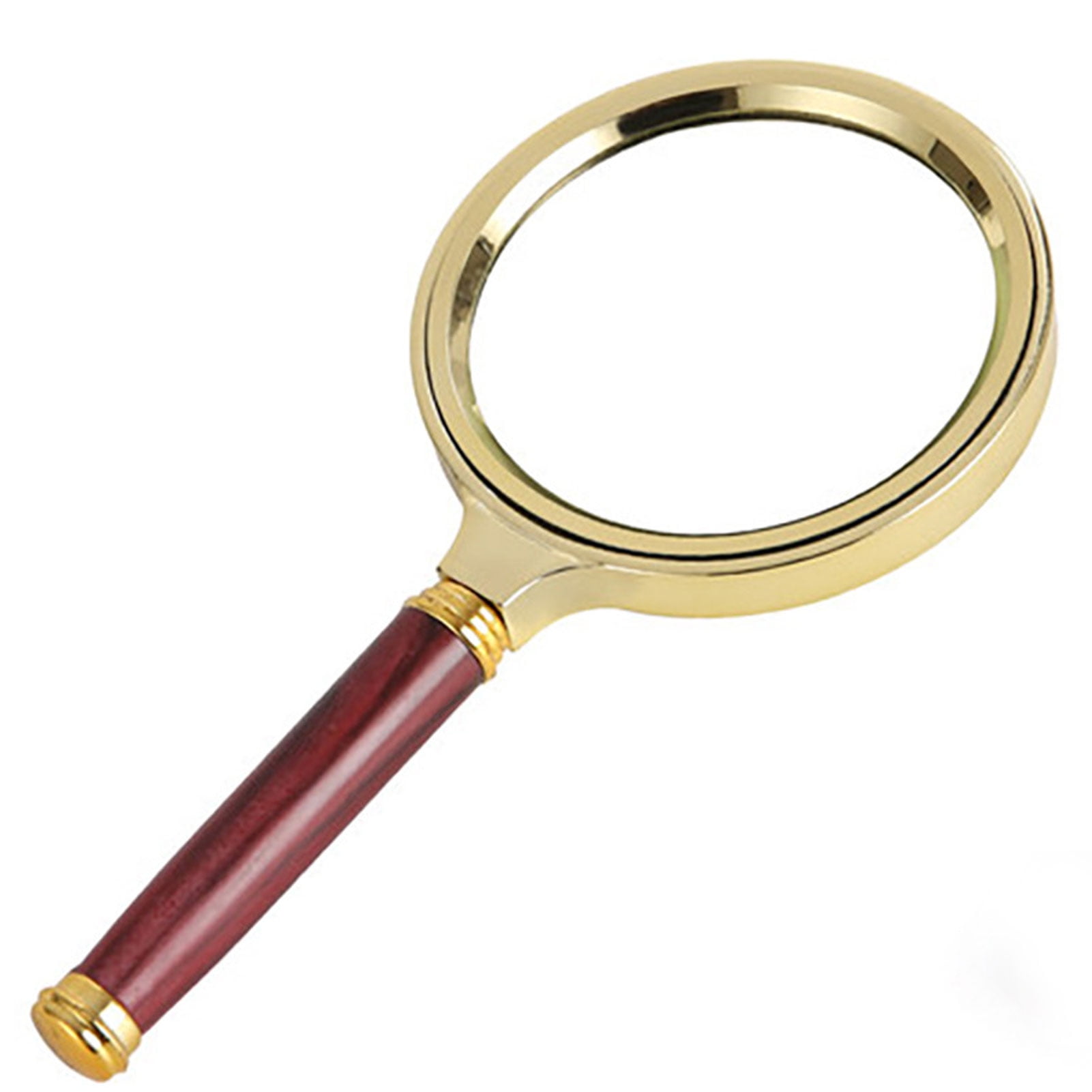 Retro Handle Magnifier Magnifying Glass Antique Brass Glass Lens Handheld
