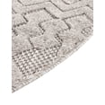 thumbnail image 6 of Unique Loom Outdoor Trellis Textured Collection Area Rug - Osage (3' Round Grey/Gray), 6 of 7
