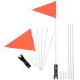 thumbnail image 3 of Shisuyan 2 Sets Rear Bike Safety Flags Bike Advertising Flag Cycling Safety Flag Bike Flags, 3 of 8