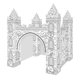 thumbnail image 1 of 1 Set of Paper Colorizing 3D Castle Model Coloring DIY Coloring Puzzle, 1 of 3