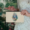 thumbnail image 6 of WIRESTER Set 2 of Canvas Cosmetic Bag, Makeup Bag, Cosmetic Pouch for Women - Watercolor Butterflies Flower, 6 of 7