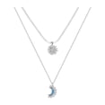 thumbnail image 2 of SmartBy 1 Set Sun And Moon Necklaces Couples Matching Necklaces Rhinestone Sun Moon Pendant Necklaces Gift for Valentine's Day Anniversary, 2 of 7