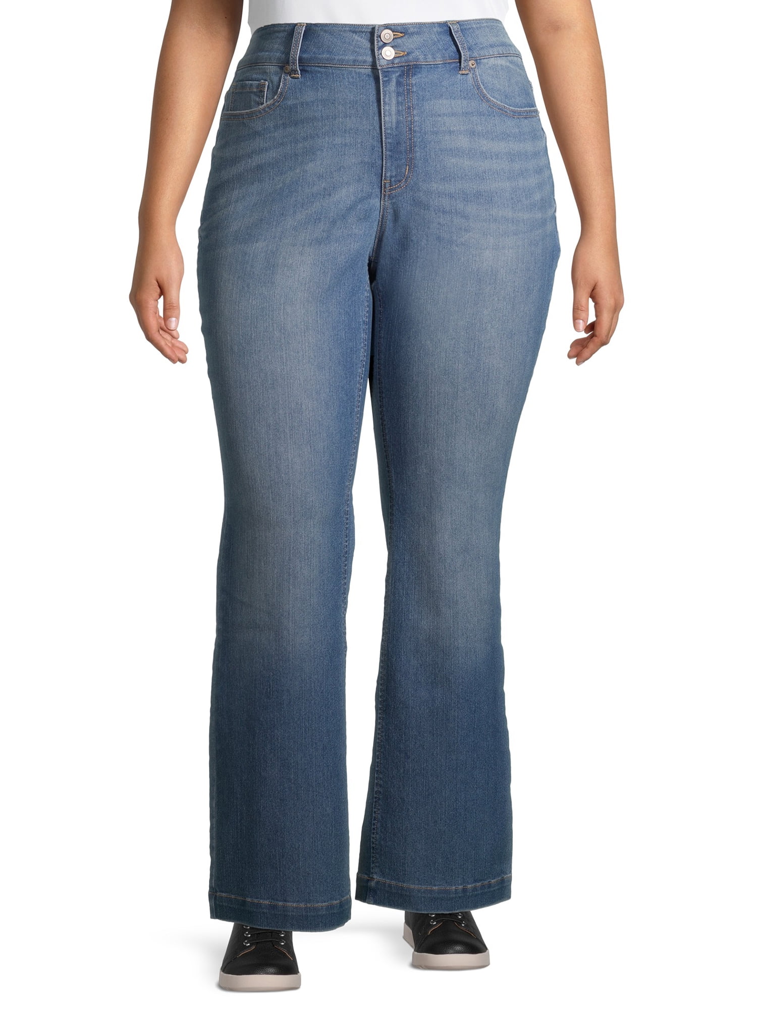 No Boundaries Juniors' Plus Size Bootcut Jeans - Walmart.com
