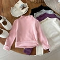 thumbnail image 5 of WOYY Toddler Girls Long Sleeve T-Shirt High Neck Soft Thermal Shirt Undershirt, 5 of 6