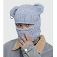 thumbnail image 4 of YooGuoGuo Balaclava Face Mask Women Men Y2k Ski Mask Knit Crochet Beanies Hood Hat Scarf 2 in 1 Hooded Scarf Winter Warm Beanie Hats, 4 of 5